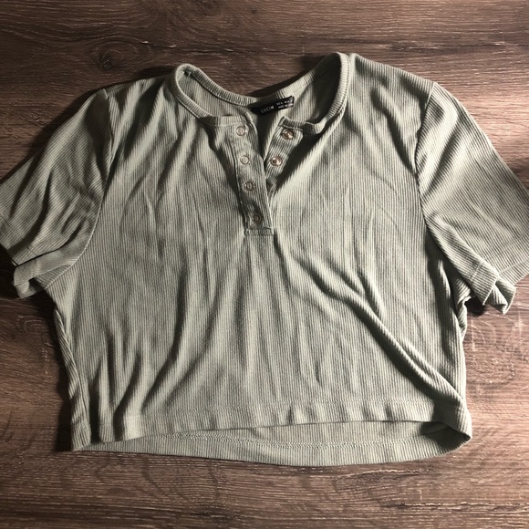 X-Small rib-crop tops (short sleeve) - Picture 1 of 2